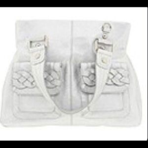 Elliott Lucca Penelope Silver Leather Hand…